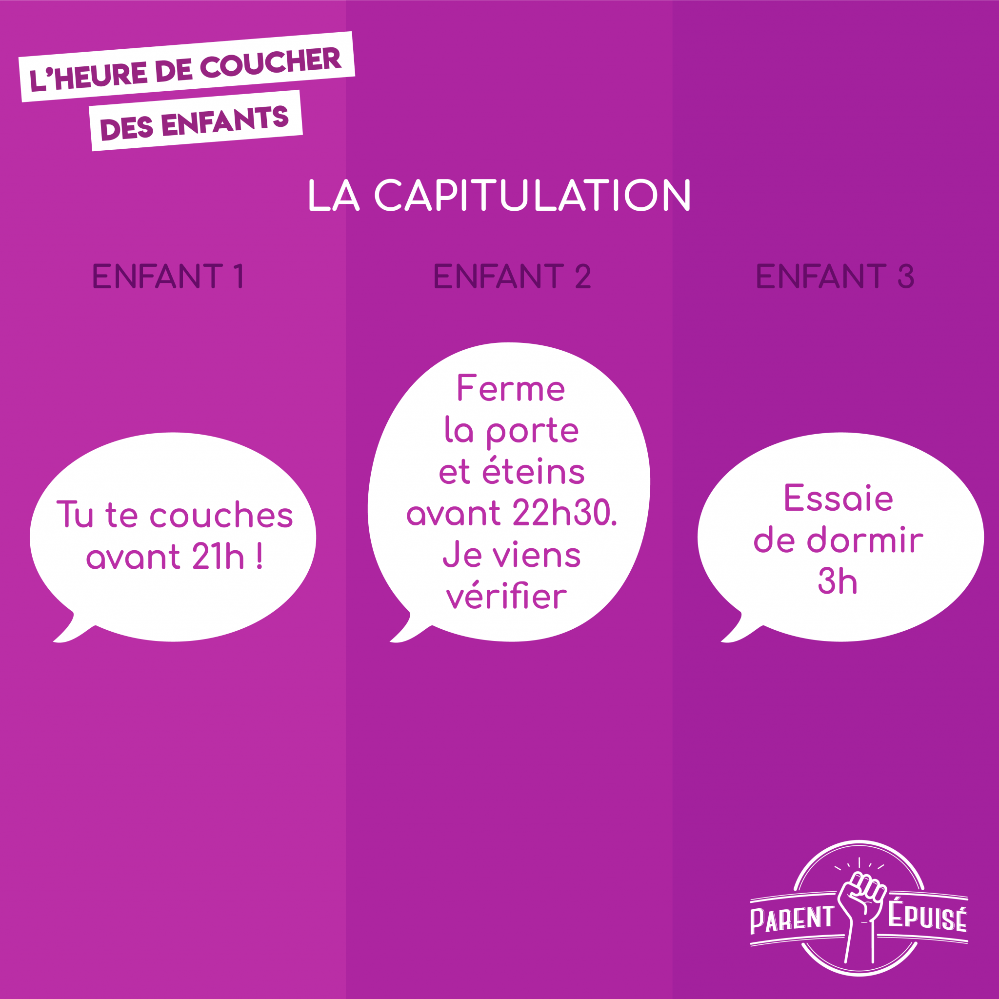 L'heure de coucher des enfants Parent Epuisé — free download